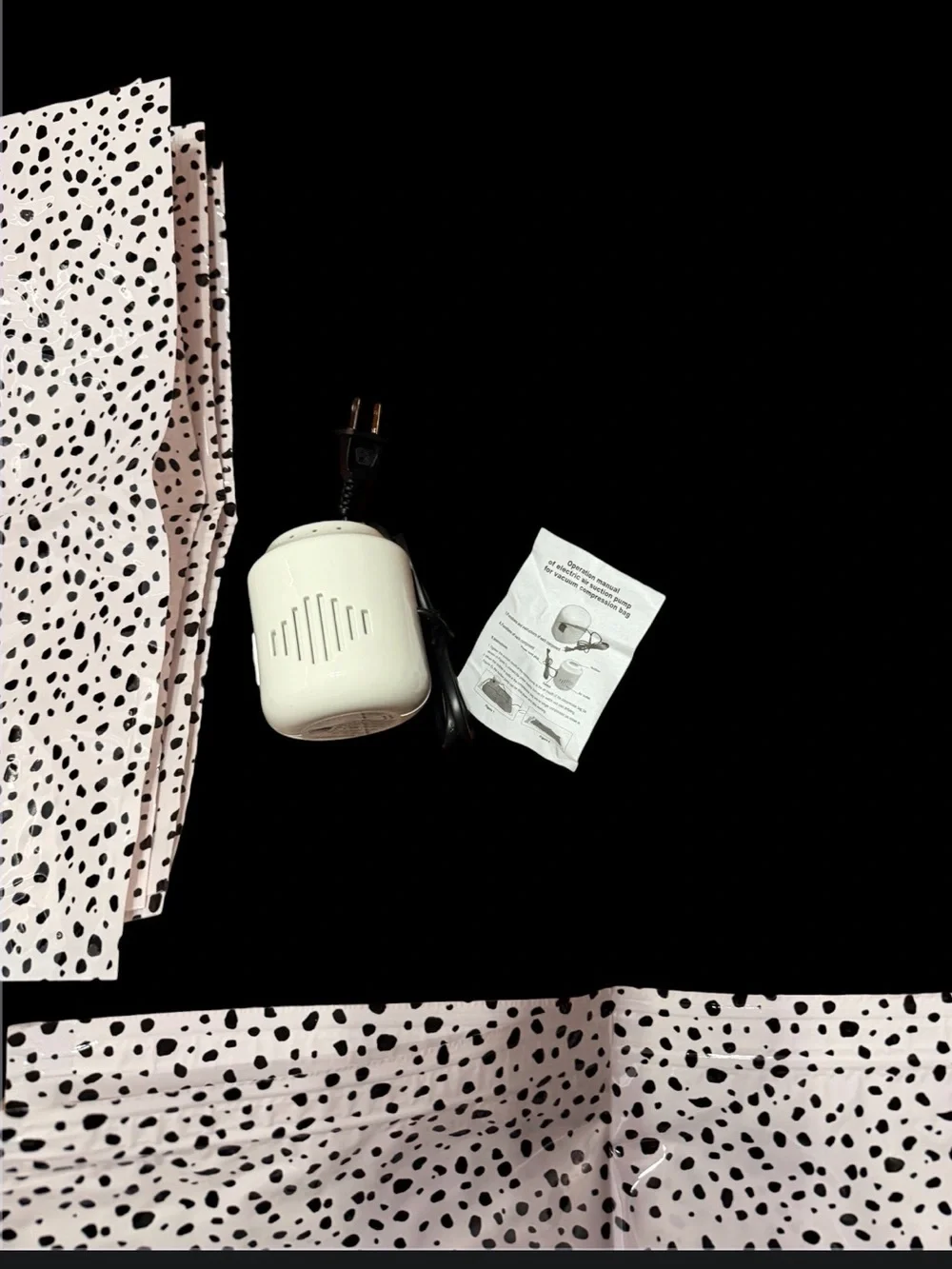 Hatisan Travel Vacuum Storage Bags with Electric Pump – Dalmatian Dot new